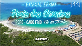 123 - 4K - Drone - Praia das Conchas - Peró - Cabo Frio RJ #praia #praias #cabofrio  #cabofriorj #rj