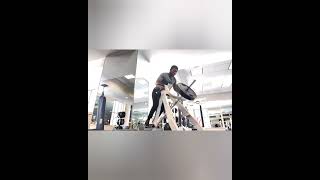 2 PLATE T BAR ROW FOR 12 #bodybuilding #fitness #shorts