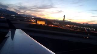 Beautiful Dusk Departure Salt Lake City KSLC CRJ 200