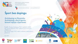 Webinár: Antidoping na Slovensku, antidoping a duch športu, iónové nápoje a športovec