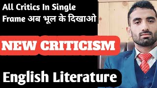 New Criticism In English Literature In Hindi Language Easy Way  Explanation For Master's Student