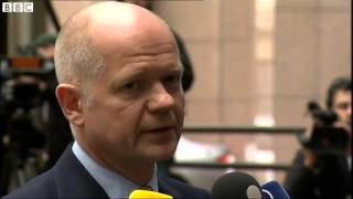 BBC News   Hague   #039;Emphatic protest #039; at events in Ukraine