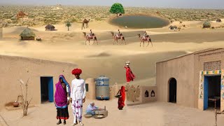 Traditional desert village life in Pakistan | cholistan desert | mud house | primitive life | punjab