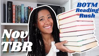 November TBR | 😵‍💫 Rushing to Complete BOTM Challenge 📘