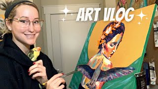 Acrylic Portrait Artist/What I Accomplish In A Month