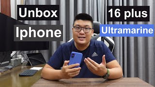 Unbox iPhone 16 Plus Ultramarine với màu xanh lưu ly siêu hot năm nay