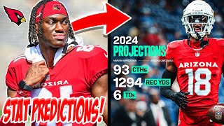 PREDICTING Marvin Harrison Jr's Rookie Season Stats! 👀🔥