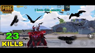 BLOOD RAVEN X-SUIT WITH ENTRY EMOTE PUBG MOBILE || NEW BLOOD RAVEN X-SUIT GAMEPLAY - PUBG MOBILE