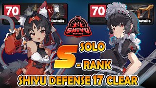 SOLO S-RANK CLEAR!! Nekomata & Ellen Solo Shiyu Defense 17 | Zenless Zone Zero