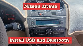 how to install usb and bluetooth in factory car stereo nissan altima