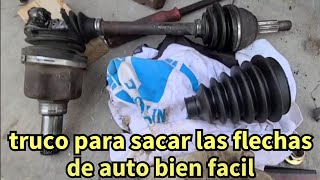 como sacar las flechas de un carro tracción delantera bien facil con este método