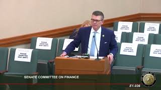 TABC Chairman's Opening Remarks at Texas Senate Finance Committee — March 3, 2021