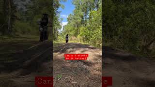 Insane air on my electric dirt bike!! (almost crashed) #dirtbike #surron