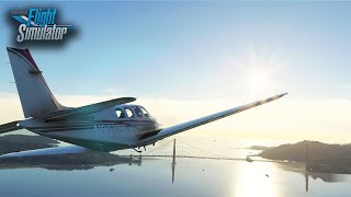 Bay Shore Transition in Microsoft Flight Simulator with PilotEdge Online ATC