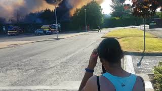 Fire in Tullamore near Cardinal Health Factory