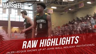 Jalen Lecque SHOWS UP At John Wall Holiday Invitational! | RAW HIGHLIGHTS | Mars Reel