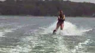 Marjorie Waterskiing on Oyster Bay