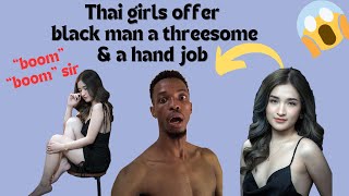 Two Thai girls offer me a threesome on the streets