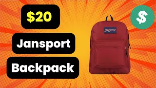 "Unbelievable! $20 Jansport Backpack Burgundy from AliExpress—Is It Worth the Hype? 🔥" New