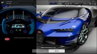 Bugatti VGT GR.1 selection screen showcase Gran Turismo®SPORT