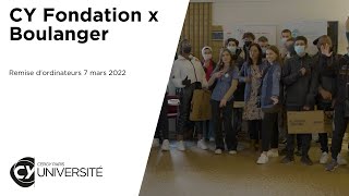 CY Fondation x Boulanger : agir pour les étudiants en fracture numérique | CY Université