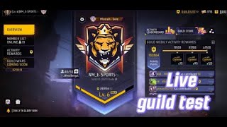 FREE FIRE GUILD TEST GAMEPLAY AND GUILD TEST LIVE 4