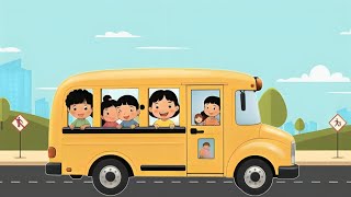 Wheel On The Bus Go Round And Round - Baby song | English Nursery Rhymes & Kids Songs