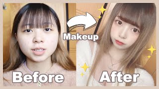 Ⓜ️Makeup♪冬日溫柔風妝容❄️護膚及髮型分享✨