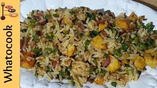 How To Make Chicken Fried Rice With Bodi (string bean vegetable)