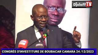 CONGRÈS D'INVESTITURE DE MR BOUBACAR CAMARA KAMAH DIMANCHE 24 DÉCEMBRE 2023 GRAND THÉÂTRE DAKAR