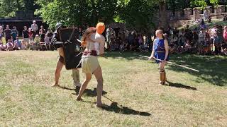 Gladigathering Römerkastell Saalburg - Murmillo gegen Retiarius 2