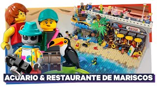 Acuario & Restaurante de Mariscos para la ciudad de LEGO / Segunda Versión 🦐 | Mis Creaciones (MOC)