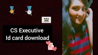 How to download CS Executive id card || how to download cs id card for odop ||