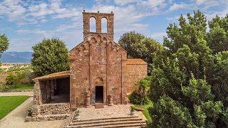 Santuario nostra signora di Castro (Oschiri - Sardinia) aerial drone