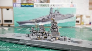 Sklejamy model okrętu Yamato 1:700 - mostek, uzbrojenie, maszt