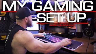 PRO BODYBUILDER GAMING SET UP - Full PC specs  3080Ti graphics card dual monitors plus more!