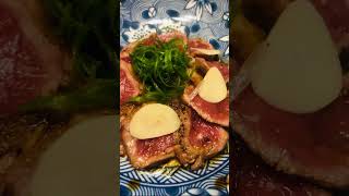 japanesefood#chiangmai#thailand#penicillin oden bar#djremix#yummy#japanBeer#Beef Steak#Tataki 🥩🫕🍺