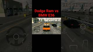 dodge ram vs BMW E36 drag race| shorts