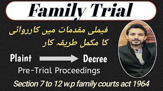 Family  court procedure||Family Trial Step by step||section 7 to 12 #family #courts #act 1964