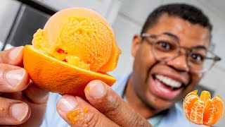 1 Ingredient Orange Sorbet 🍊| Problem Solved