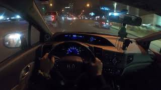 2012 Honda Civic EX - POV Night Drive