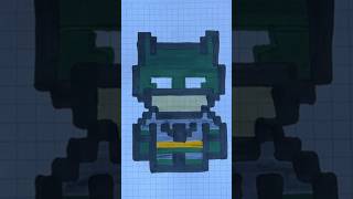 Pixel art Batman✍️🦇 #pixelart#pixel #drawing #sketch#sketching#painting #batman #batmanarkhamknight