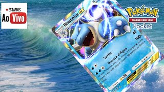 DECK AGUA 🌊 BLASTOISE POKEMON TCG POCKET  AO VIVO 🟢