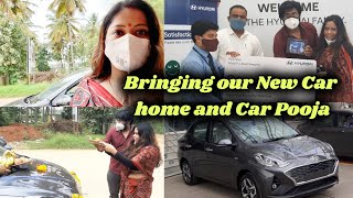 Bringing our New Car home, Going to Mandir for New Car Puja | Puja of New Vehicle | Personal Vlog