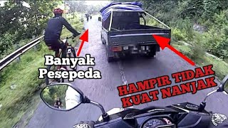 RIDING PAGI || HAMPIR TIDAK KUAT NANJAK KARENA RAMAI PESEPEDA - GKL MOTOVLOG 04