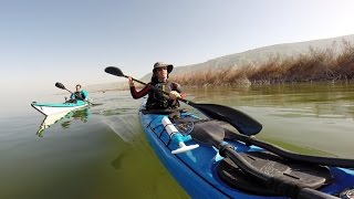 Annual circumnavigation of the Sea of Galilee. January 2015.