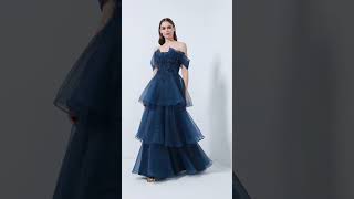 Off shoulder layerd frock design#shortvideo #trending #2024