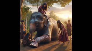 An Elephant helps Childran #kidsstories #emotional #entertainment #fun