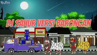 KONVOI SAHUR SAHUR ADA BARONGAN MERAH DAN PUTIH • VERSI ANIMASI •