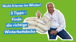 5 Tipps - Finde deine Winterbettdecke